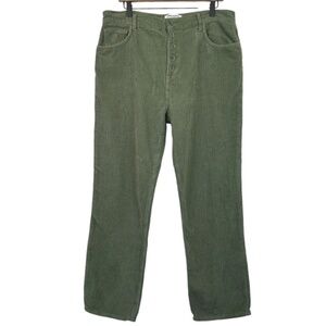 Green Corduroy Women's Pants